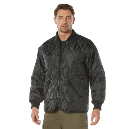 Rothco Concealed Carry Quilted Woobie Jacket in Black, Size M
