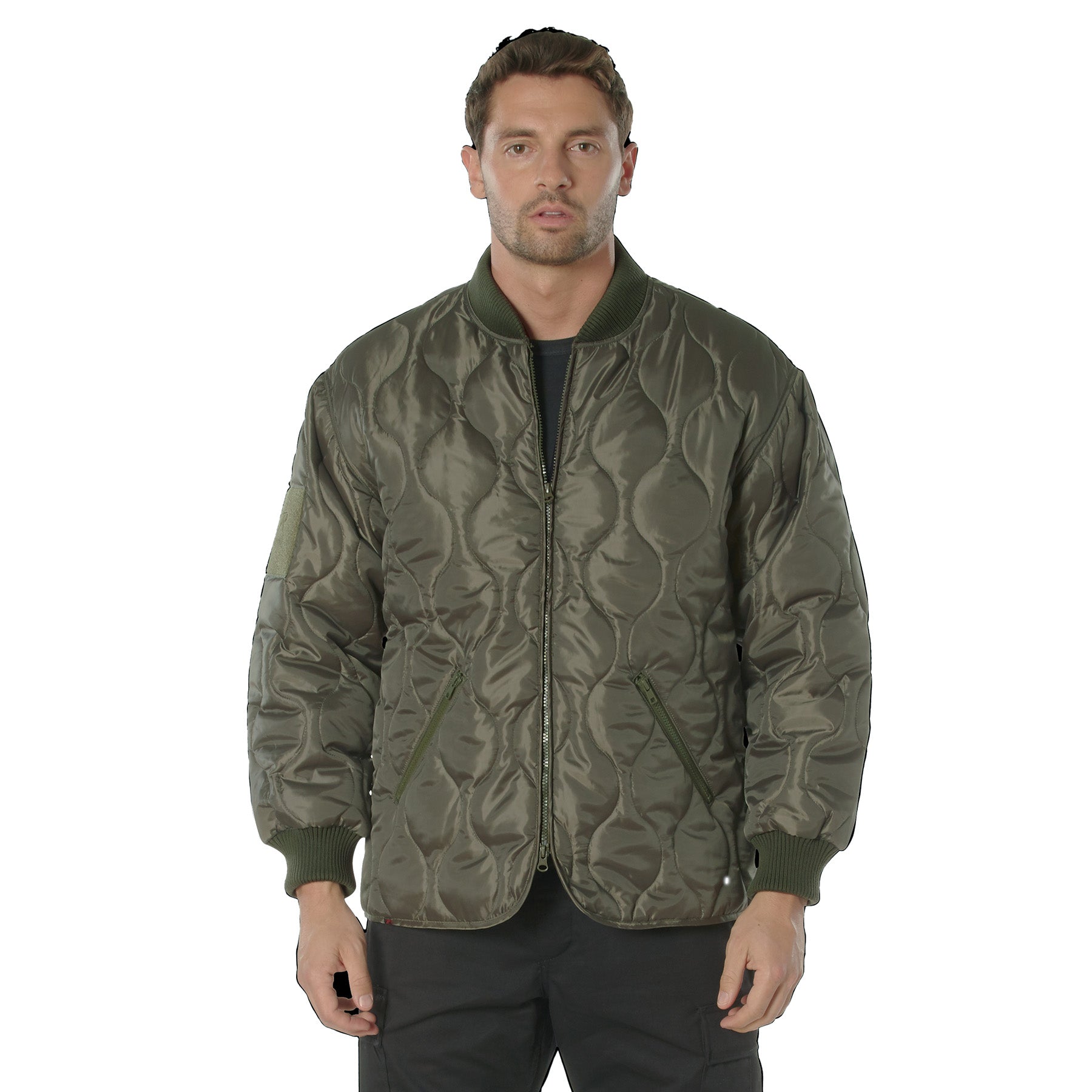 Rothco Concealed Carry Quilted Woobie Jacket Olive Drab Size Small