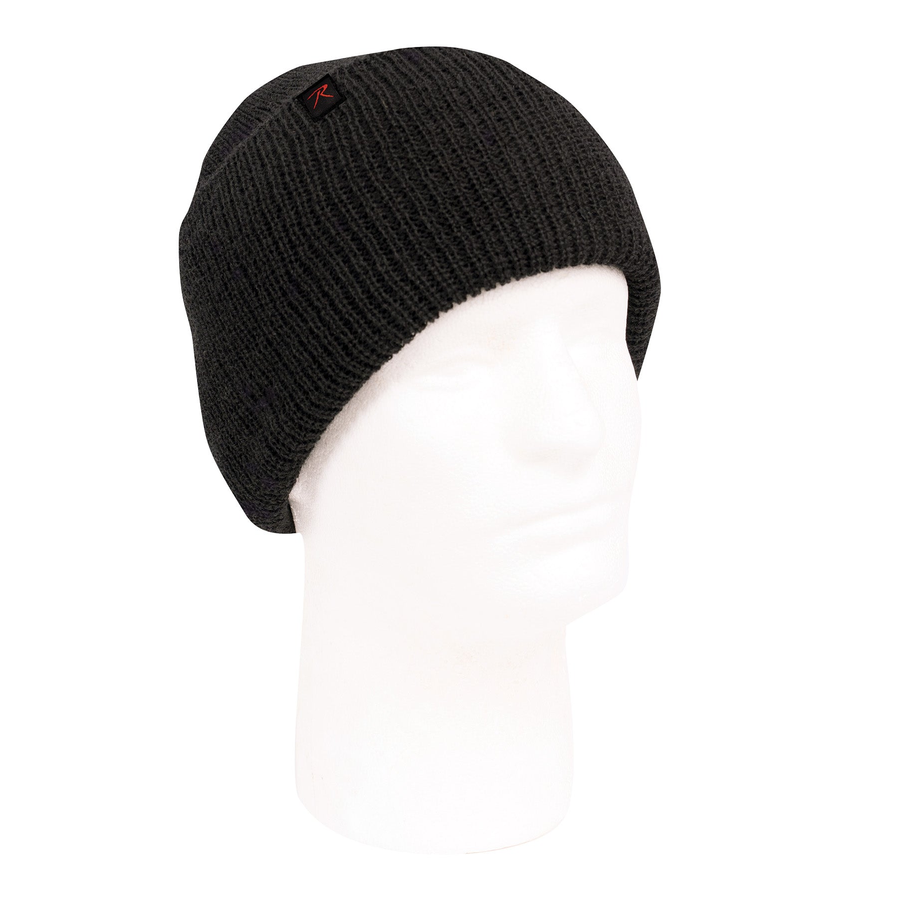 Rothco Wool Watch Cap Black - Insulating Military Style Beanie for Cold Weather