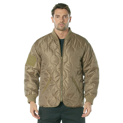 Rothco Concealed Carry Quilted Woobie Jacket in Coyote Brown, Size XL