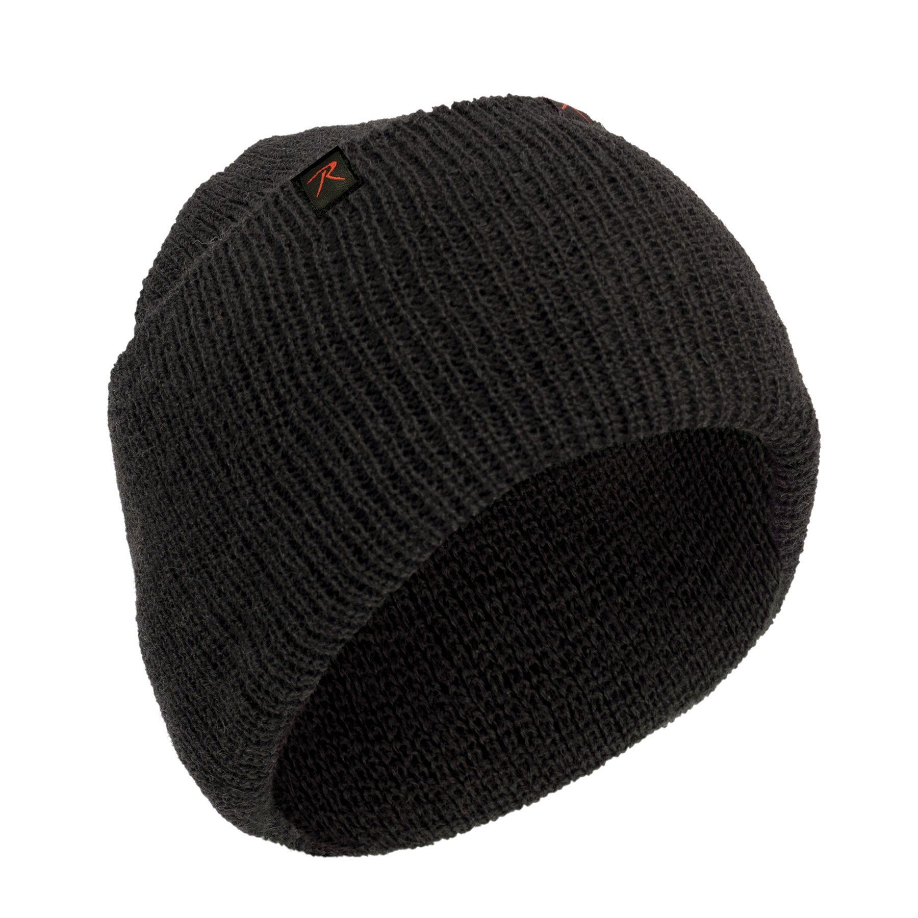 Rothco Wool Watch Cap Black - Insulating Military Style Beanie for Cold Weather