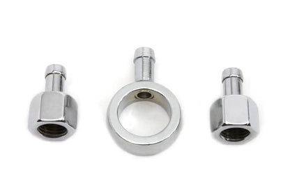 Colony Chrome Gas Tank Fitting Kit for Harley Davidson FL and WL Models by Colony
