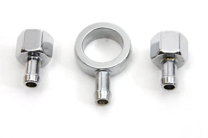 Colony Chrome Gas Tank Fitting Kit for Harley Davidson FL and WL Models by Colony