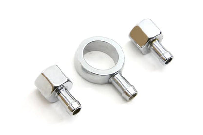 Colony Chrome Gas Tank Fitting Kit for Harley Davidson FL and WL Models by Colony