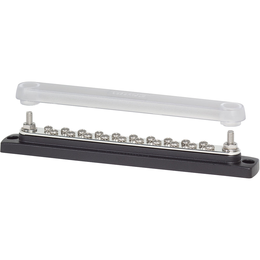 Blue Sea Systems 2312 150 Ampere Common Busbar with Cover and 20 x 8-32 Screw Terminals