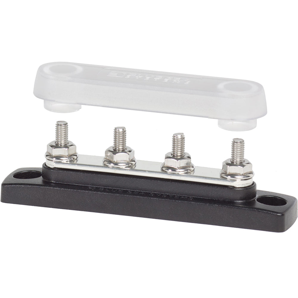 Blue Sea Systems MiniBus 2315 100 Ampere Common BusBar with Cover and 4 x 10-32 Stud Terminals