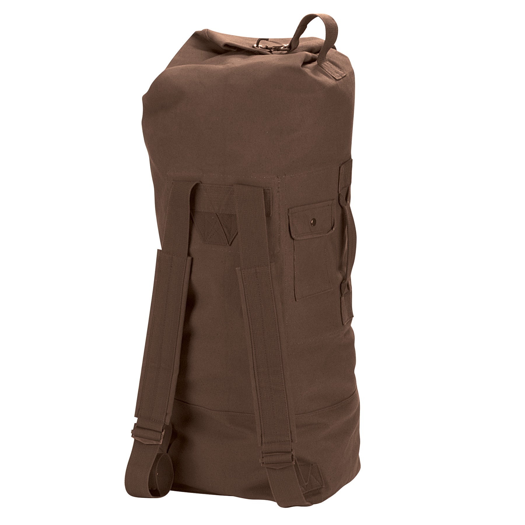 Rothco G.I. Style Canvas Double Strap Duffle Bag in Earth Brown