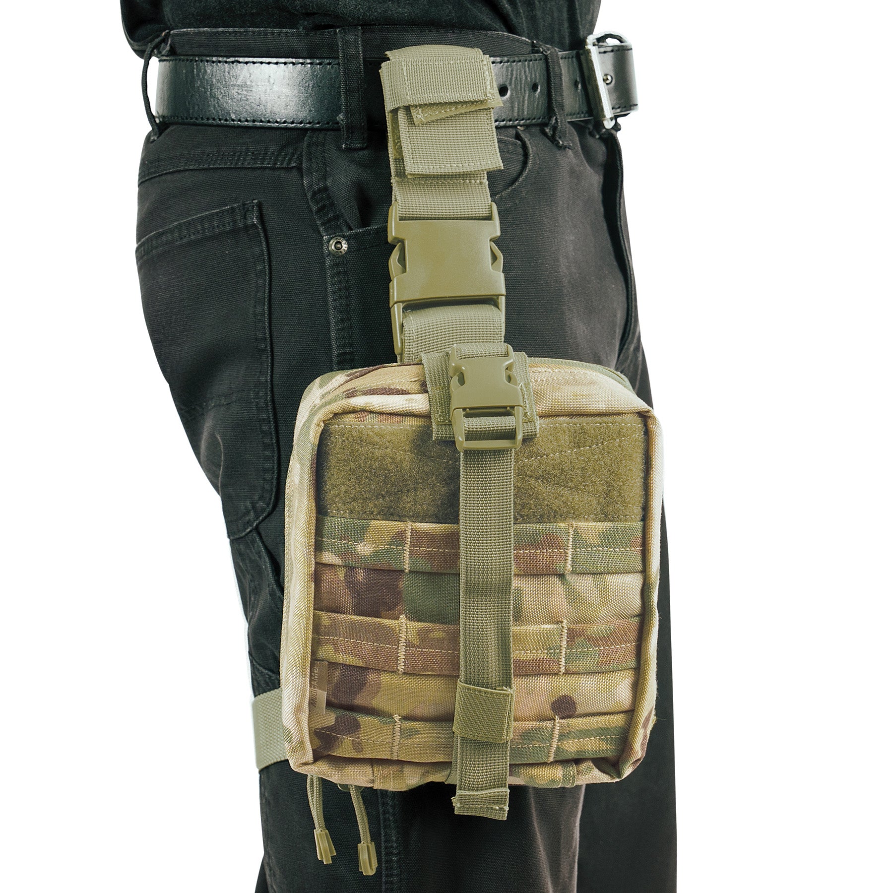 Rothco Drop Leg Medical Pouch MultiCam – Tactical First Aid and Emergency Gear Organizer