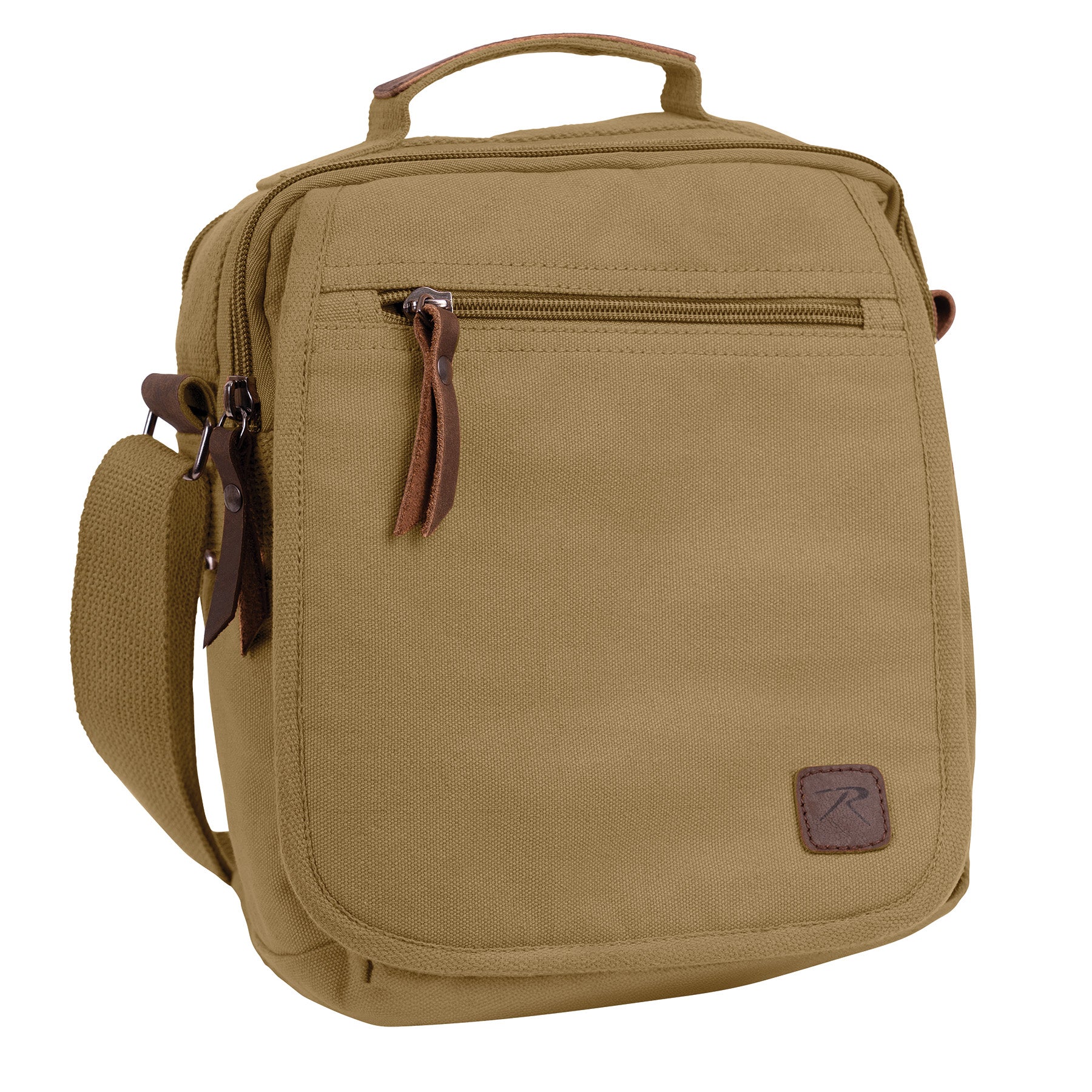 Rothco Every Day Work Shoulder Bag Coyote Brown - Rugged Military-Inspired Crossbody Bag for EDC and Travel