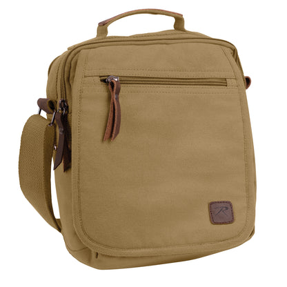 Rothco Every Day Work Shoulder Bag Coyote Brown - Rugged Military-Inspired Crossbody Bag for EDC and Travel
