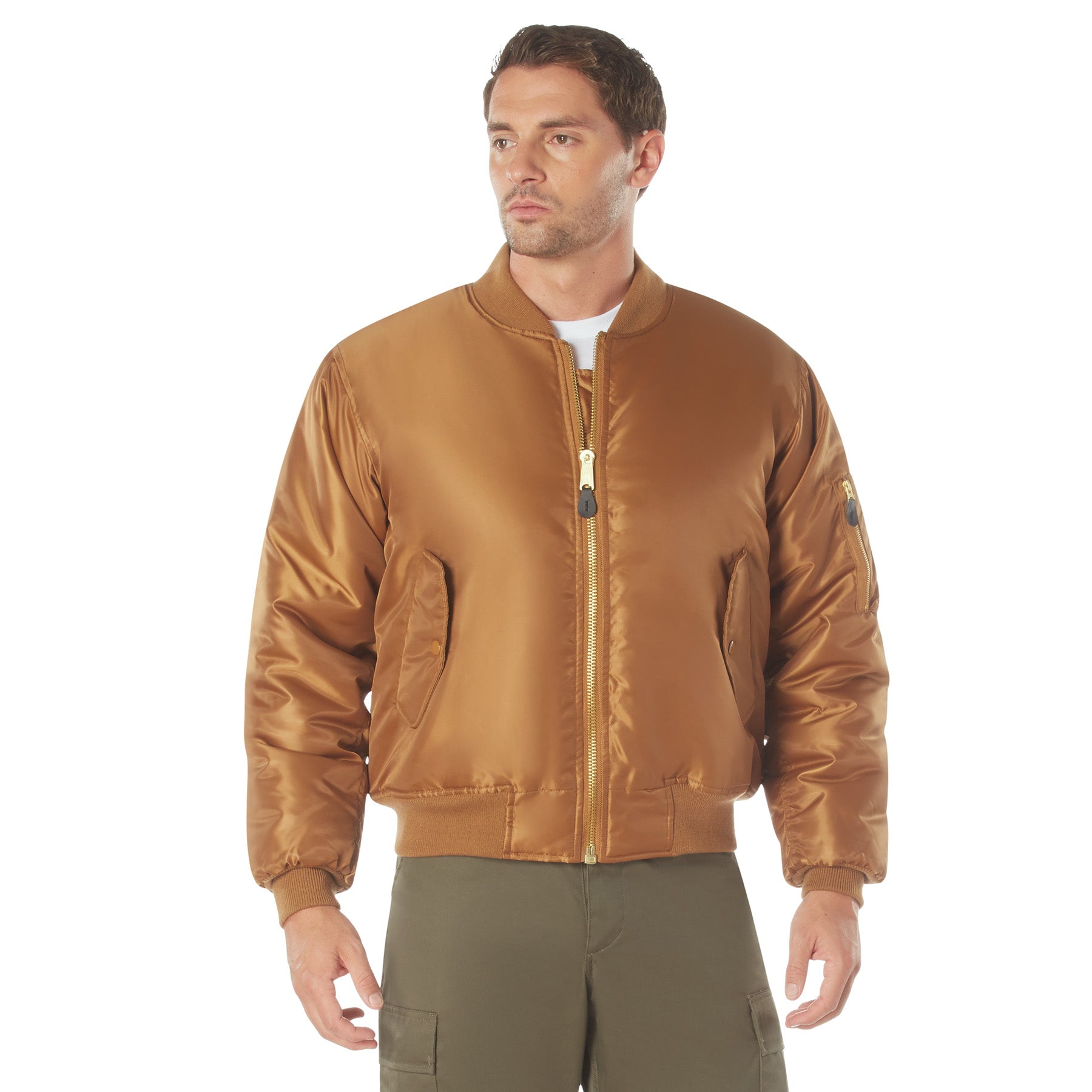 Rothco MA-1 Flight Jacket in Work Brown – Size 3XL