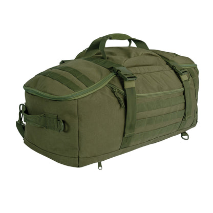 Rothco 3-In-1 Convertible Mission Bag Olive Drab – Tactical Duffel Backpack with MOLLE Webbing