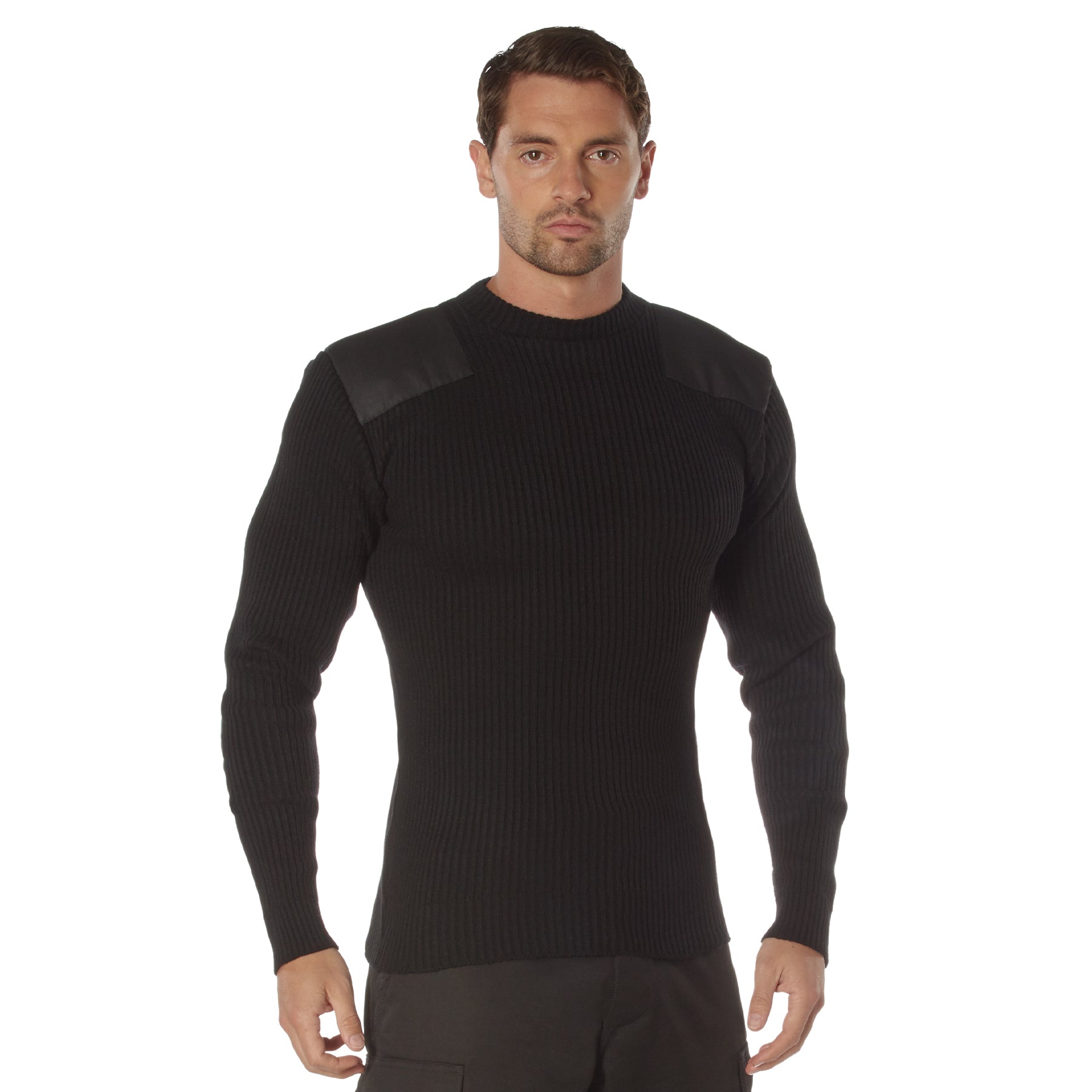 Rothco Acrylic Commando Sweater Black Size XL – Durable and Comfortable Military-Style Knitwear