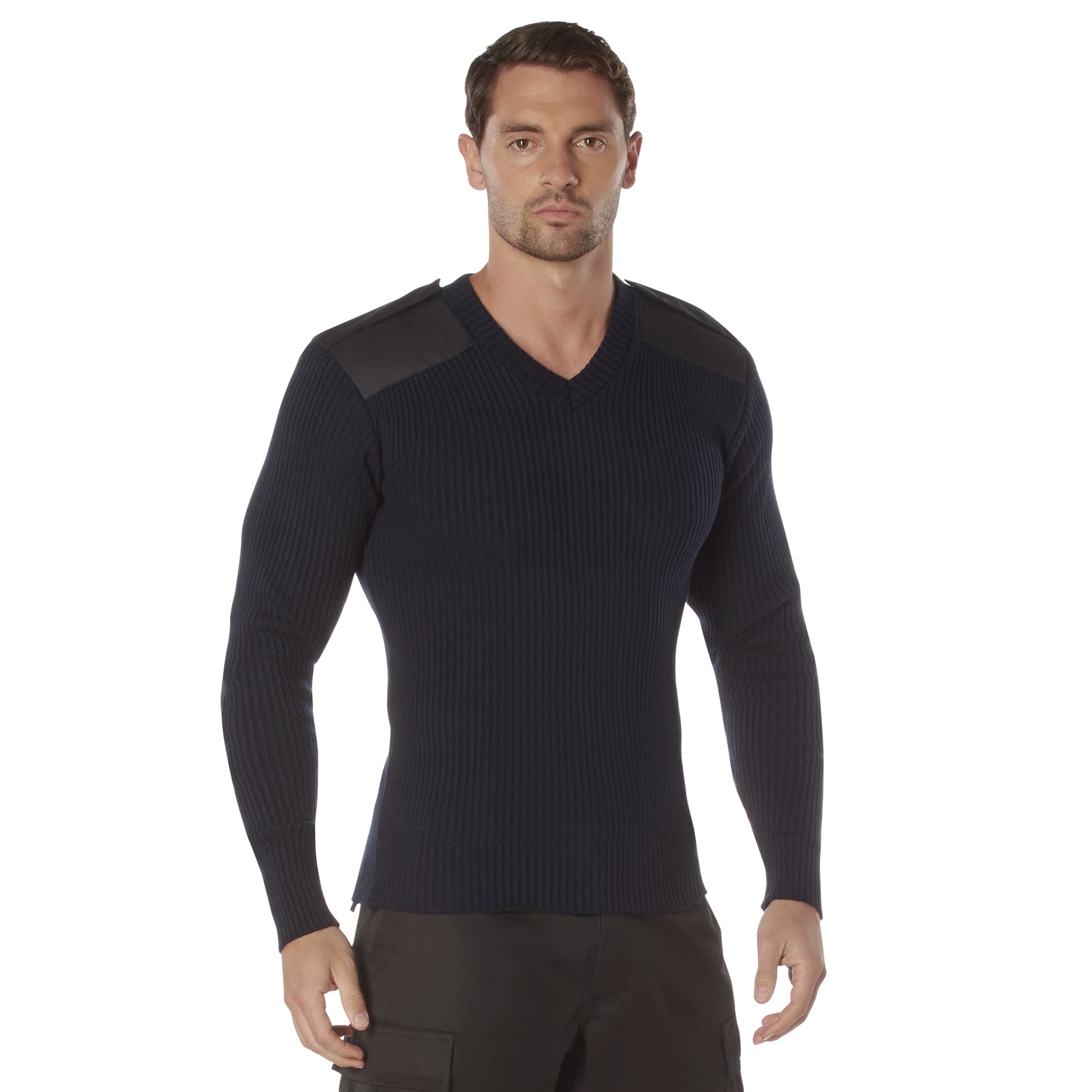 Rothco G.I. Style Acrylic V-Neck Sweater Navy Blue Size 4XL