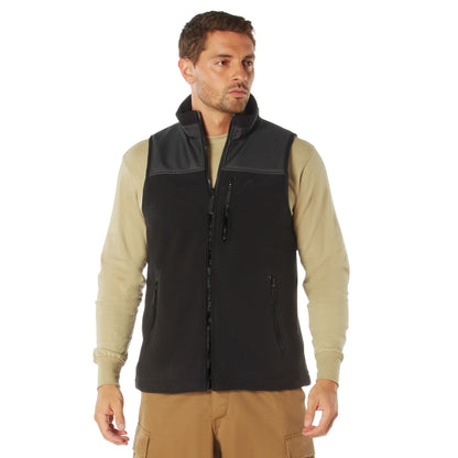 Rothco Spec Ops Tactical Fleece Vest in Black, Size Large