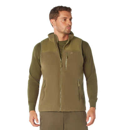 Rothco Spec Ops Tactical Fleece Vest in Coyote Brown Size Large