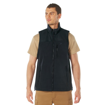 Rothco Spec Ops Tactical Fleece Vest in Midnight Navy Blue Size Large