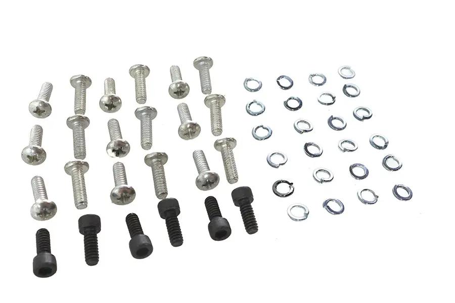 Colony Panhead Valve Cover Screws Cadmium Set for Harley Davidson FL 1948-1954 by Colony