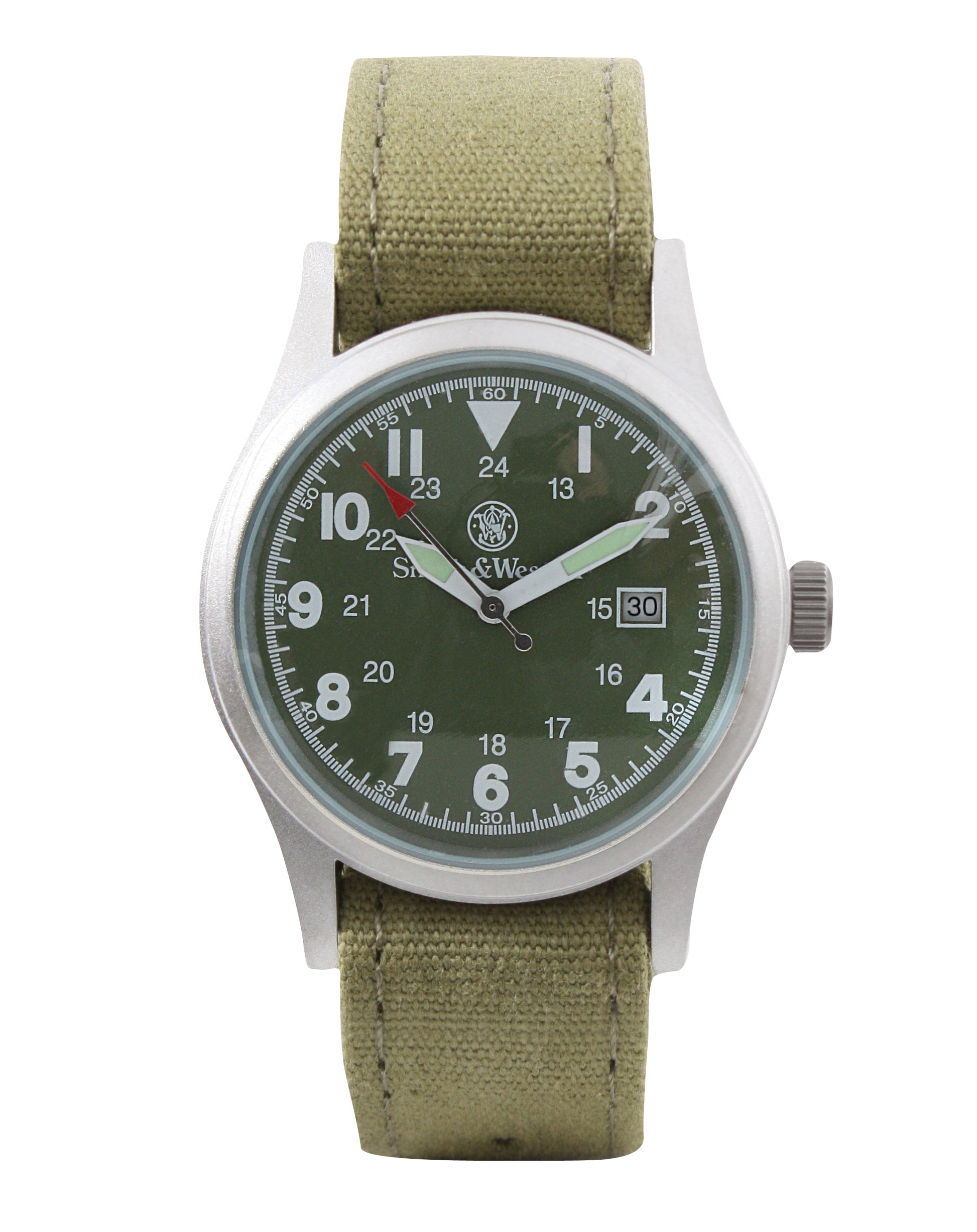 Smith & Wesson Military Watch Set with Interchangeable Bands - Olive Drab Model 4314