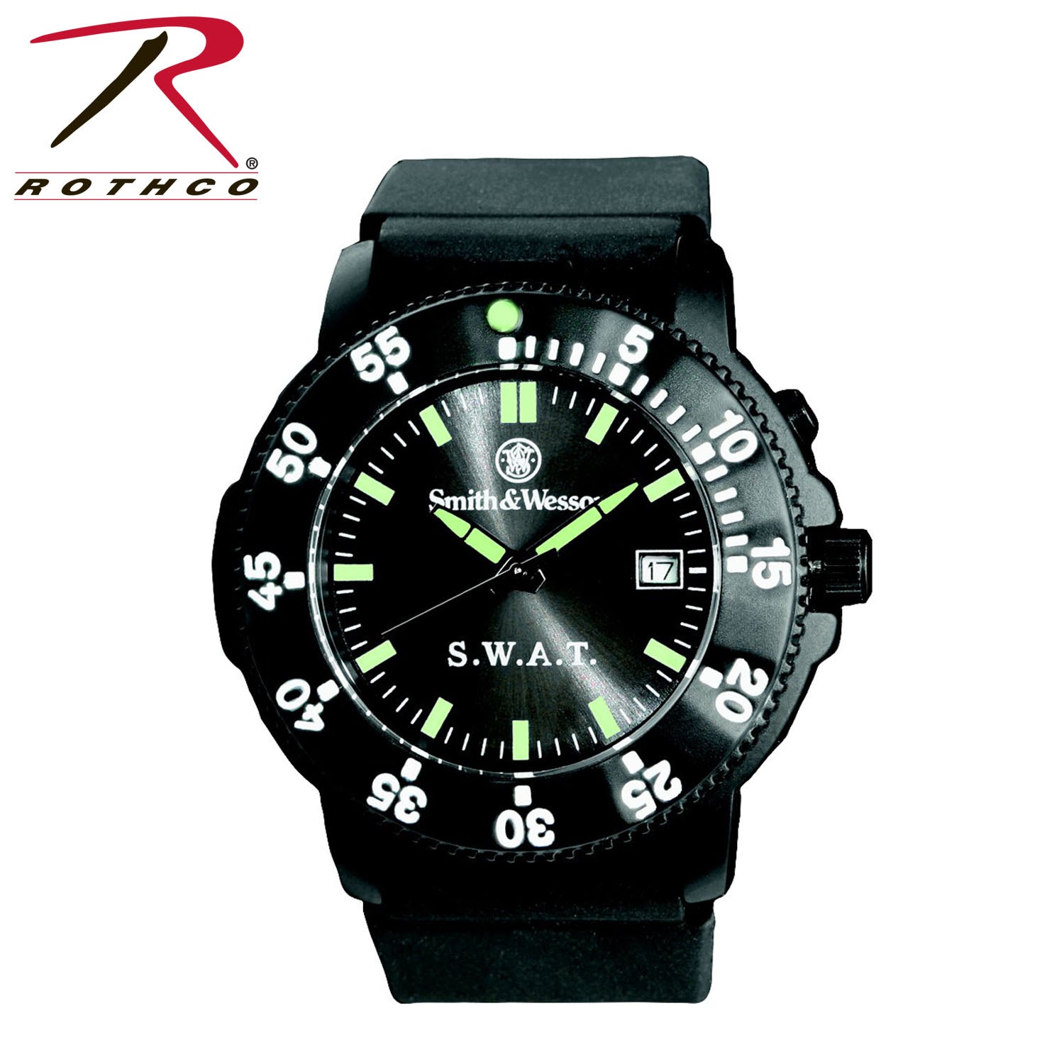 Smith & Wesson S.W.A.T. Watch with Black Dial and Rubber Band - Part 4318