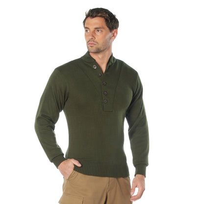 Rothco G.I. Style 5-Button Sweater in Olive Drab Size XL