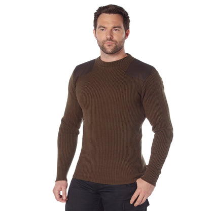 Rothco Acrylic Commando Sweater Brown Size 2XL – Durable Military-Style Pullover