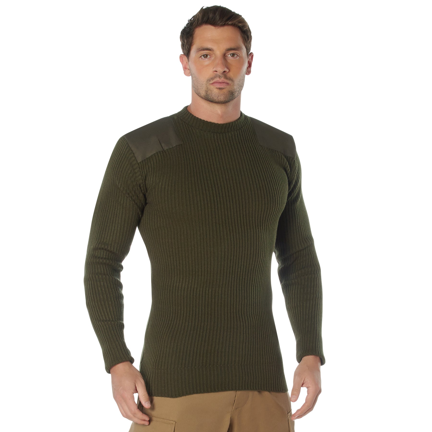 Rothco Acrylic Commando Sweater 4XL Olive Drab – Durable Military Style Knitwear