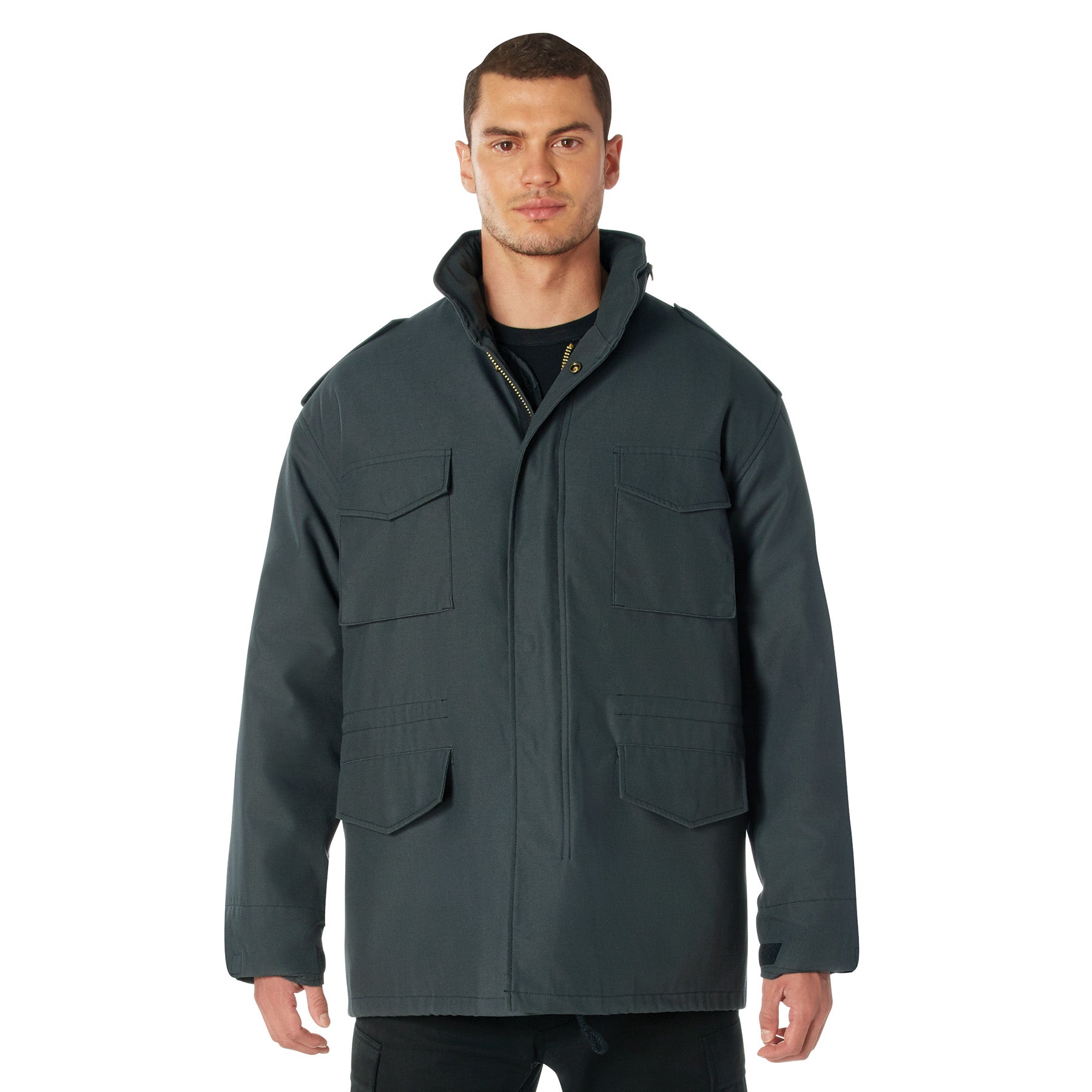 Rothco M-65 Field Jacket Gunmetal Grey Size 2XL – Waterproof Military-Style Outerwear with Removable Liner