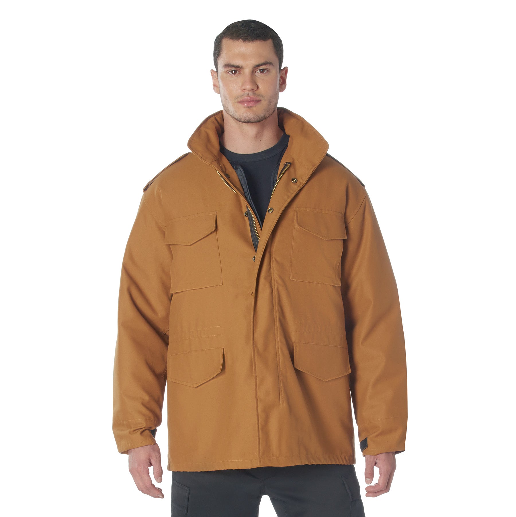 Rothco M-65 Field Jacket in Work Brown – Size Large