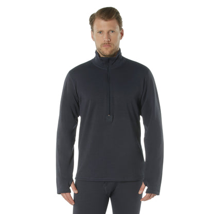 Rothco ECWCS Gen III Mid-Weight Underwear Top (Level II) for Cold Weather, 2XL Midnight Navy Blue