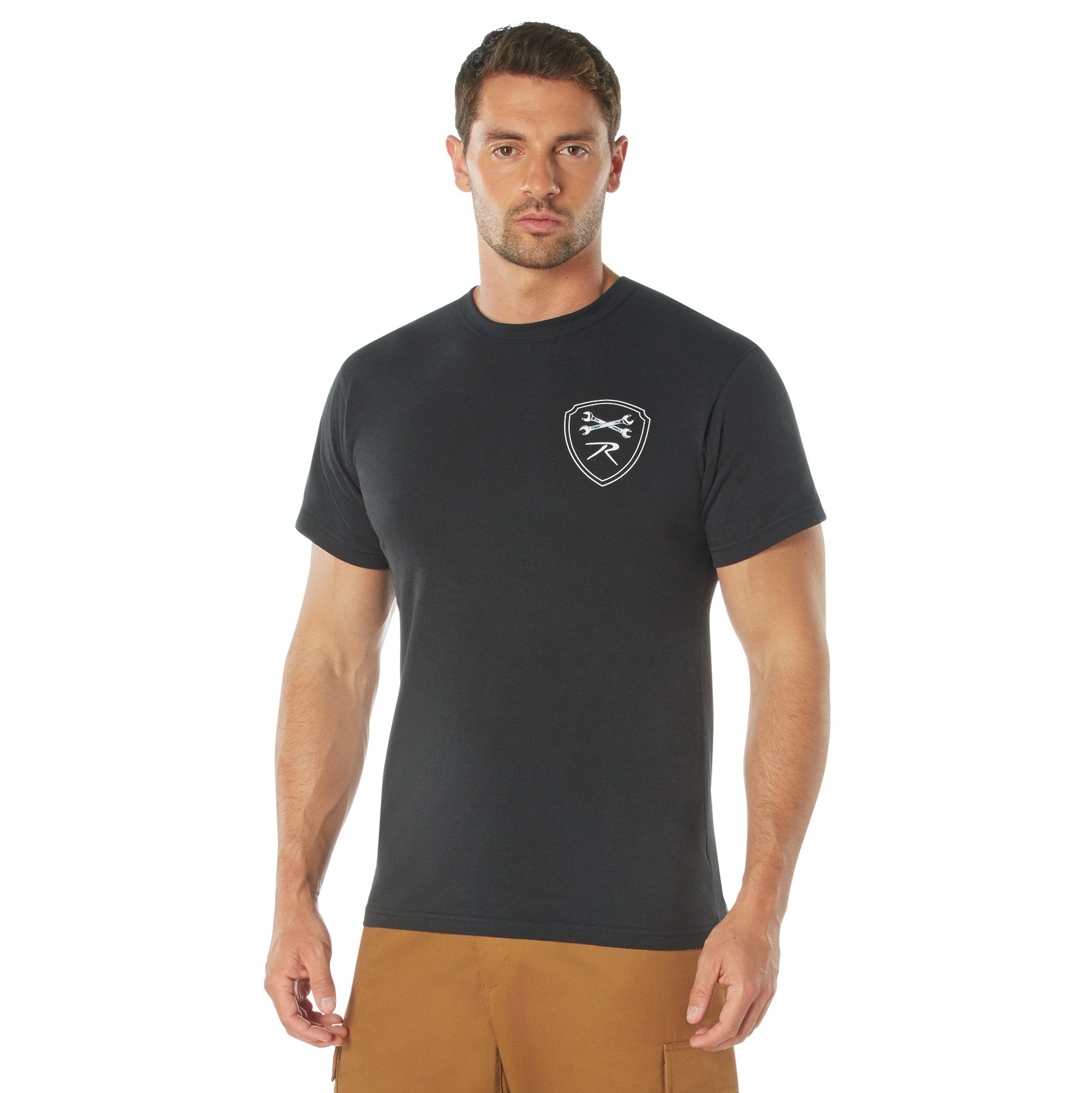 Military Grade Workwear Bottle Cap T-Shirt by Brand - Size Large, Black