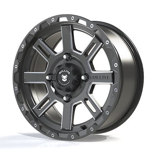 BULLITE Lancer Wheel Black 15x7 with 4/137 Bolt Pattern and 5+2 Offset
