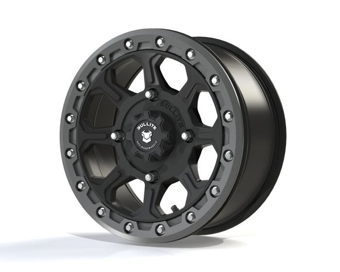 BULLITE Ruler Wheel Black/Gun Metal 14x7.0 - Part #BT031470461021