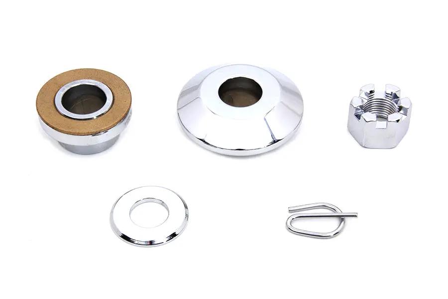 Colony Chrome Front Axle Spacer Kit Smooth Style for Harley Davidson FLSTS by Colony
