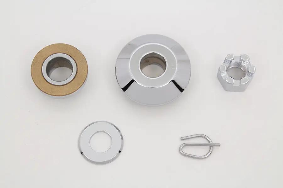 Colony Chrome Front Axle Spacer Kit Smooth Style for Harley Davidson FLSTS by Colony