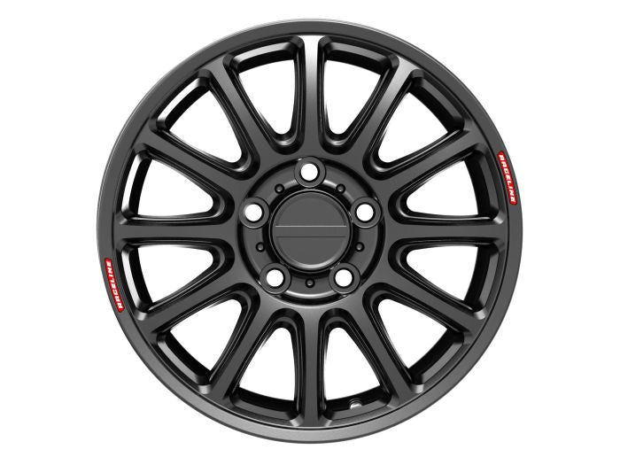 RACELINE Alpha Satin Black 15x7 Wheel with 5x114.3 Bolt Pattern and +56mm Offset