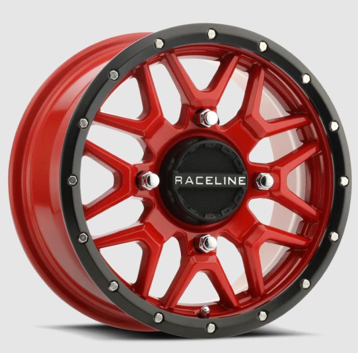 RACELINE Krank Red 14x7 Wheel with 4x110 Bolt Pattern and +10mm Offset