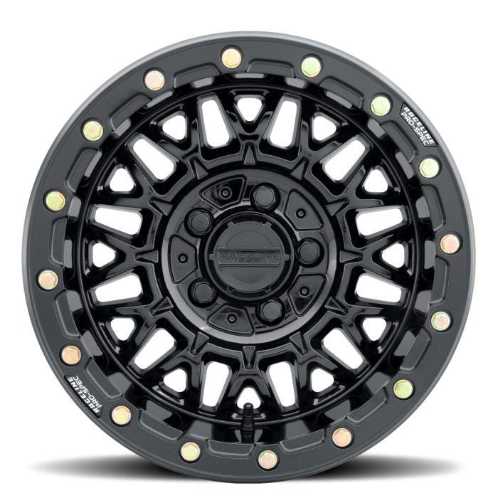 RACELINE A15GB Omega Gloss Black 15x10 Wheel with 5x114.3 Bolt Pattern and +10mm Offset