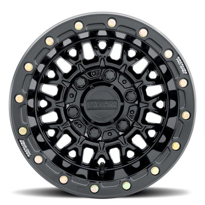 Raceline A15GB Omega Gloss Black 15x10 Inch Wheel with 6x139.7 Bolt Pattern and +25mm Offset