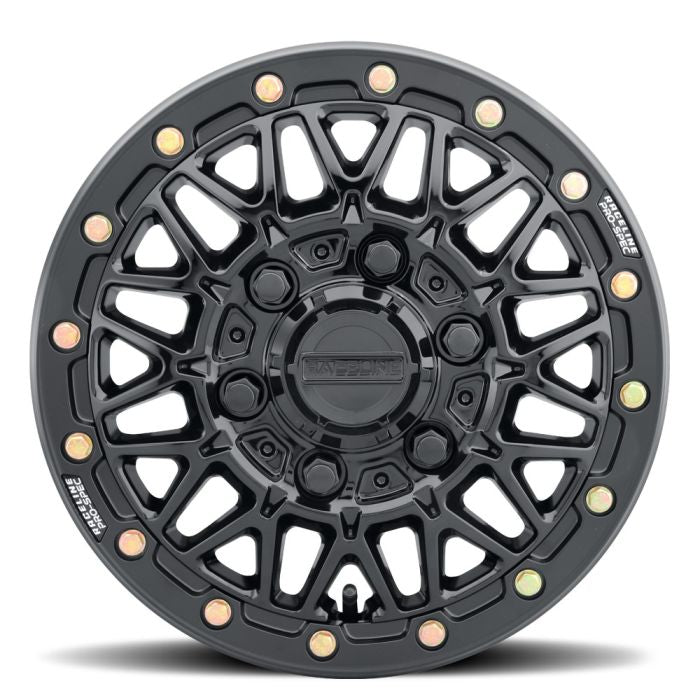RACELINE A15GB Omega Gloss Black 15x6.5 Inch Wheel with 6x139.7 Bolt Pattern and +74mm Offset