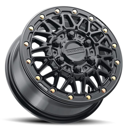 RACELINE A15GB Omega Gloss Black 15x6.5 Inch Wheel with 6x139.7 Bolt Pattern and +74mm Offset