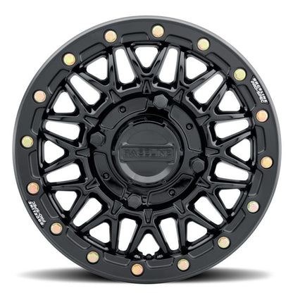 RACELINE A15GB Omega Gloss Black 15x7 Wheel with 4x137 Bolt Pattern and +38mm Offset