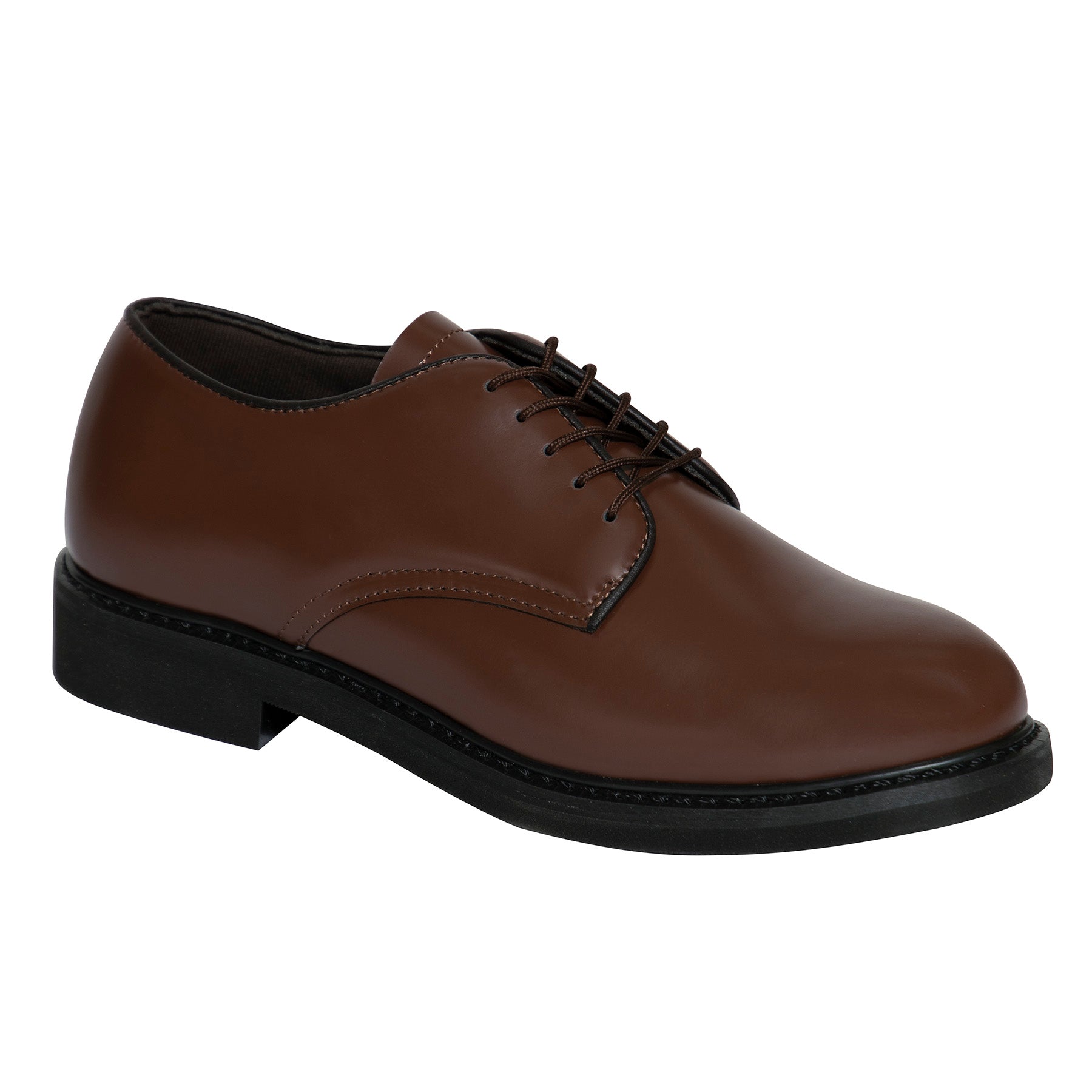 Rothco Brown Uniform Oxford Shoe Size 14 – Professional Dress Shoes for Military and Uniformed Services