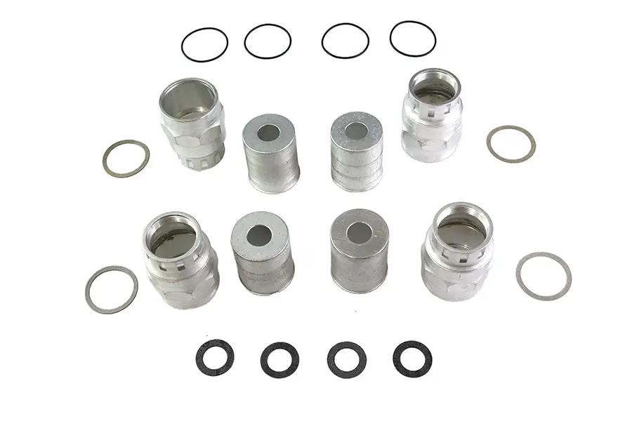 Colony Cadmium Plated Valve Cover Set for Harley Davidson UL (1937-1938) by Colony