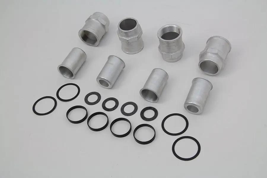 Colony Cadmium Plated Valve Cover Set for 1930 Harley Davidson W and G by Colony
