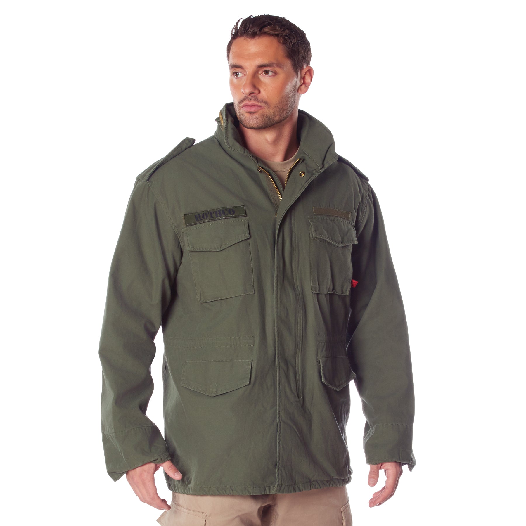 Rothco Vintage M-65 Field Jacket Olive Drab 2XL – Military-Inspired Utility and Comfort