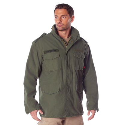Rothco Vintage M-65 Field Jacket Olive Drab 2XL – Military-Inspired Utility and Comfort