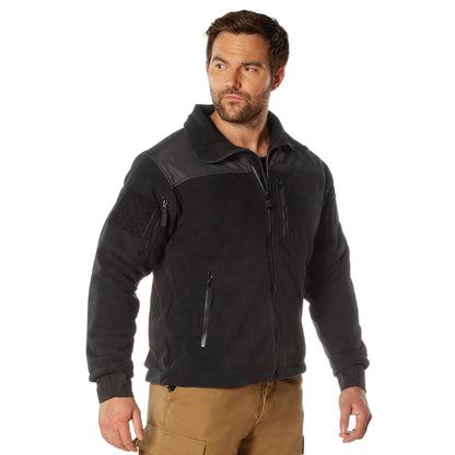 Rothco Spec Ops Tactical Fleece Jacket Black Size Large – Heavyweight Cold Weather Outerwear