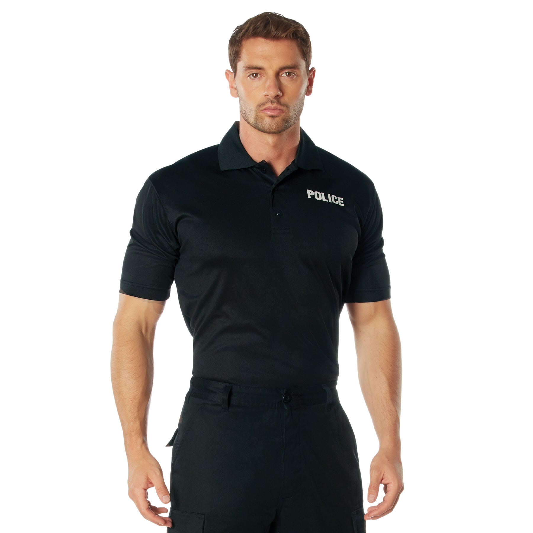 Rothco Moisture Wicking Police Polo Shirt Size M - Professional Law Enforcement Uniform