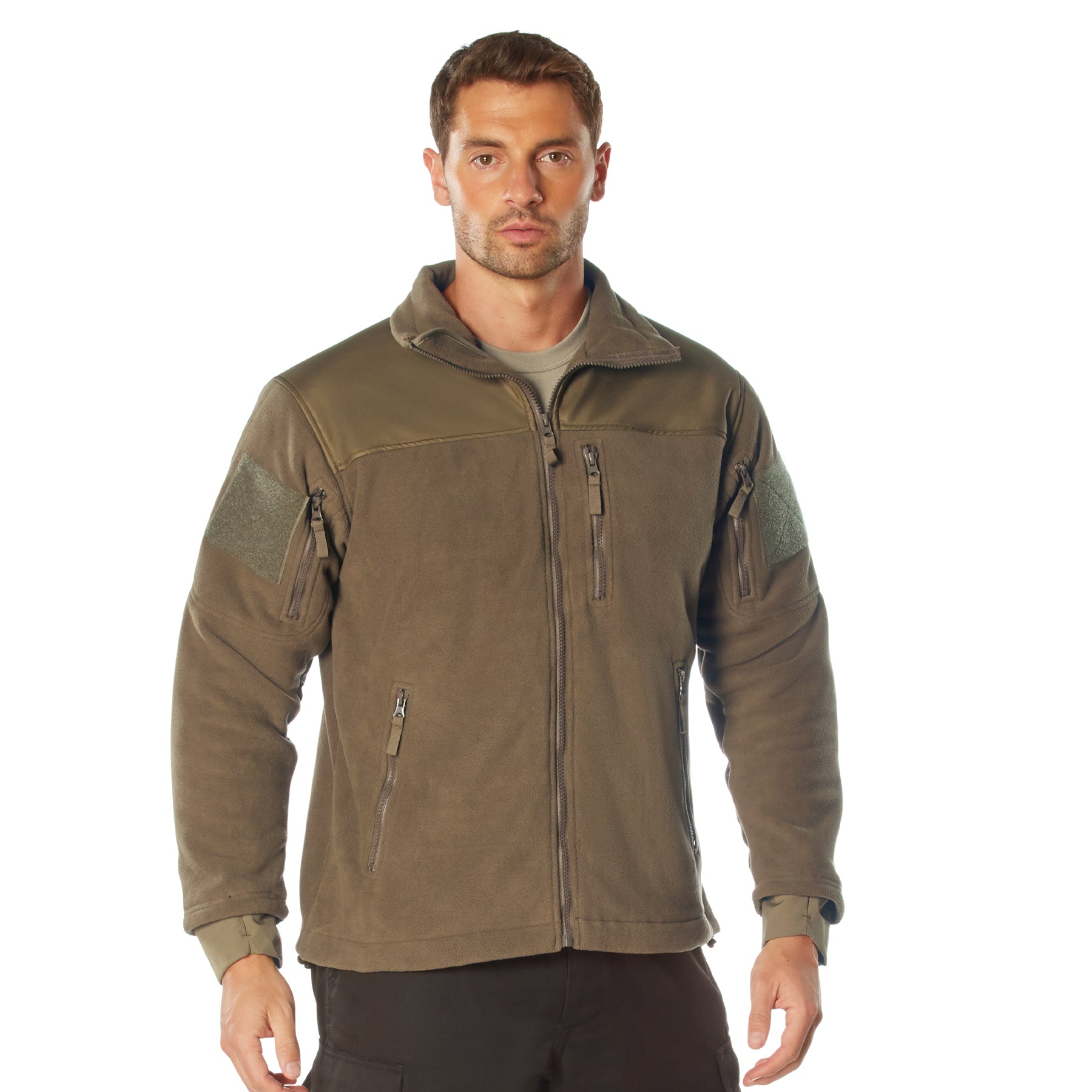 Rothco Spec Ops Tactical Fleece Jacket Coyote Brown Size Large